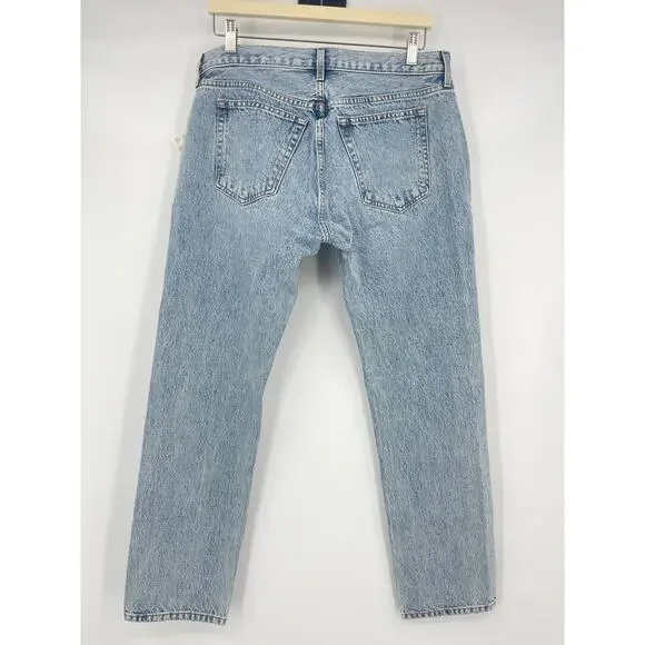 KHAITE | NWT Kyle Low-Rise Straight-Leg Jeans Santa Fe Light Wash 28 - Picture 3 of 12